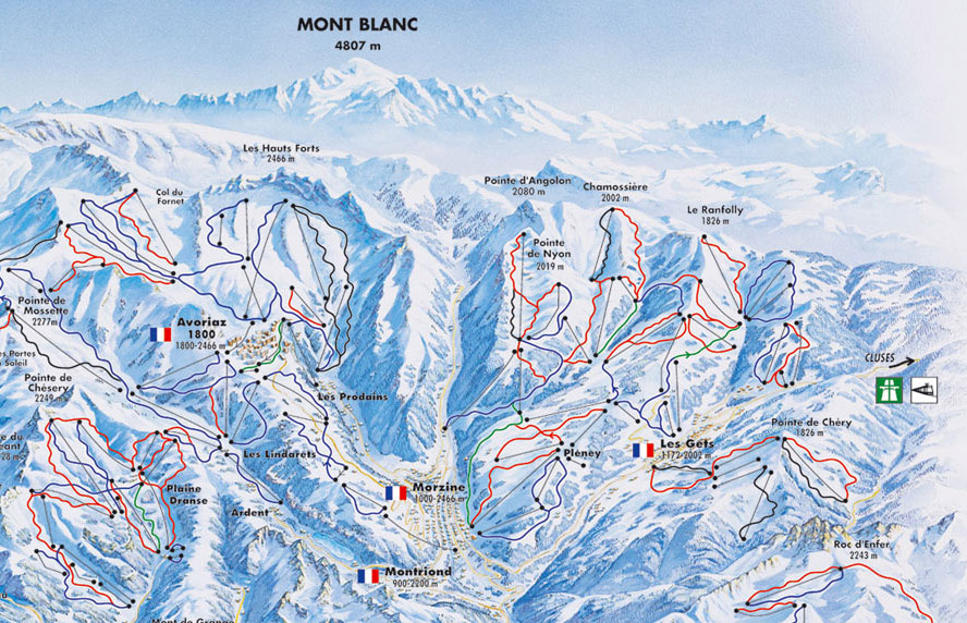 Avoriaz Piste Map