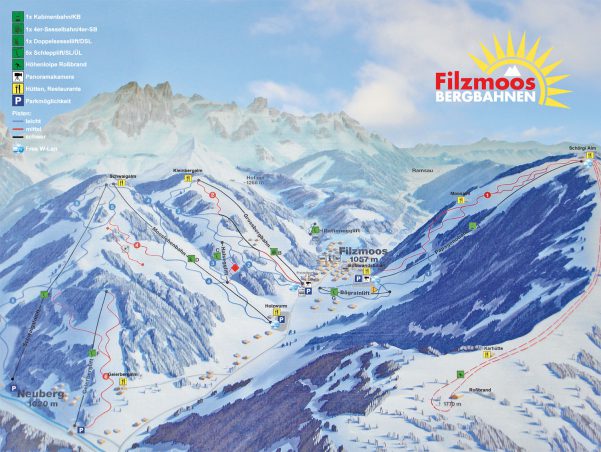 Filzmoos Piste Map