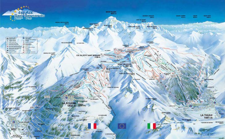 La Thuile Piste Map