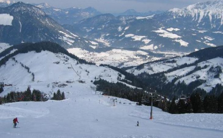 Ski holidays in Soll - view of slopes from top of mountain