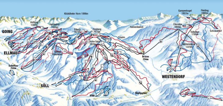 Westendorf Piste Map