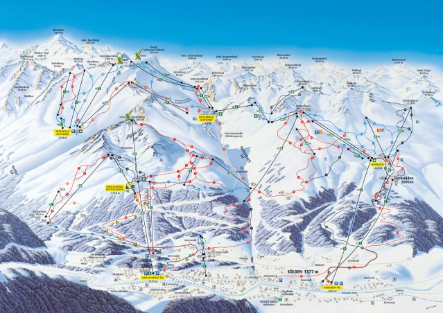 Solden Piste Map