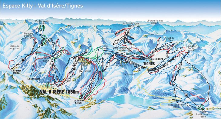 Val d’Isere Piste Map