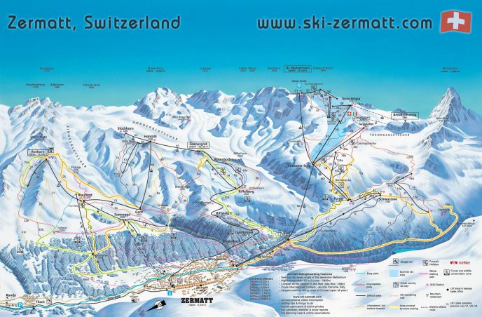 Zermatt Piste Map